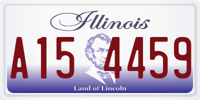 IL license plate A154459