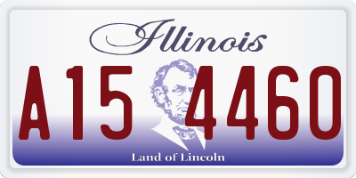 IL license plate A154460