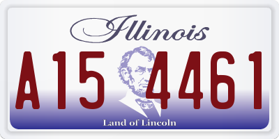 IL license plate A154461
