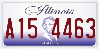 IL license plate A154463