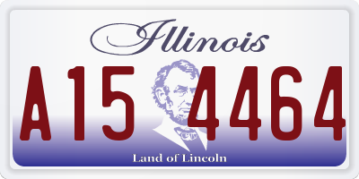IL license plate A154464
