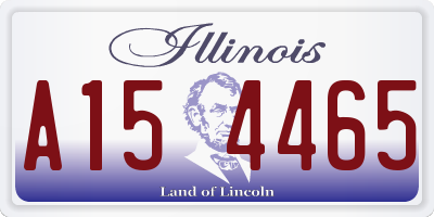 IL license plate A154465