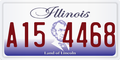 IL license plate A154468
