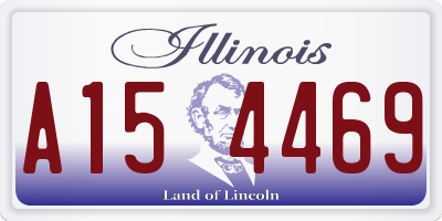 IL license plate A154469