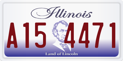IL license plate A154471