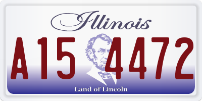 IL license plate A154472