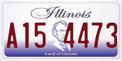 IL license plate A154473