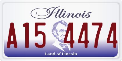 IL license plate A154474