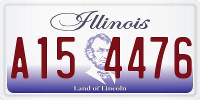 IL license plate A154476