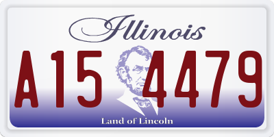 IL license plate A154479