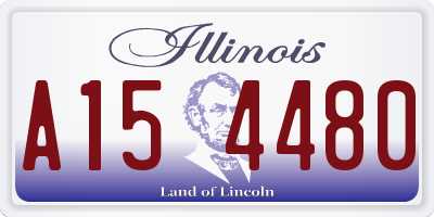 IL license plate A154480