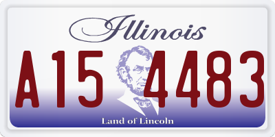 IL license plate A154483