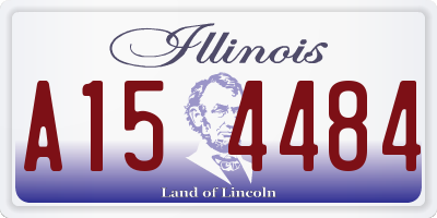 IL license plate A154484