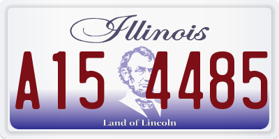 IL license plate A154485