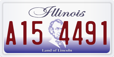 IL license plate A154491