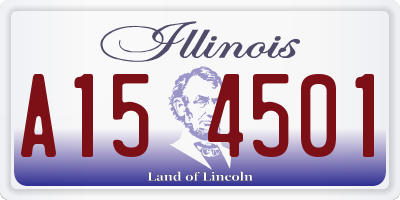IL license plate A154501