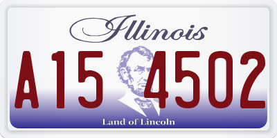 IL license plate A154502