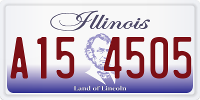 IL license plate A154505