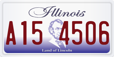 IL license plate A154506