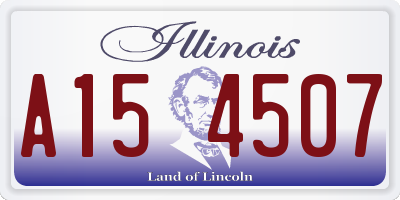 IL license plate A154507