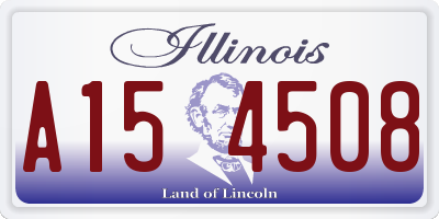 IL license plate A154508