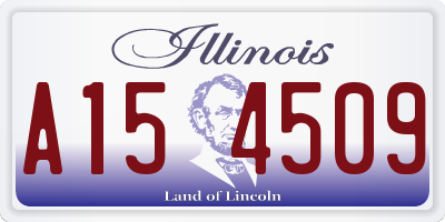 IL license plate A154509