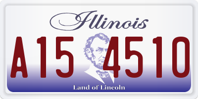 IL license plate A154510