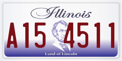 IL license plate A154511