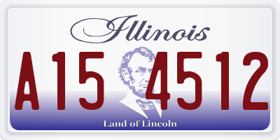 IL license plate A154512