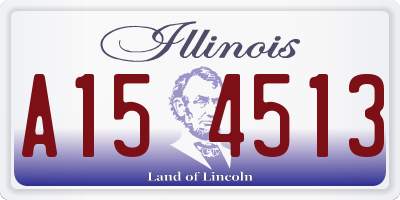 IL license plate A154513