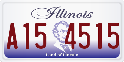 IL license plate A154515