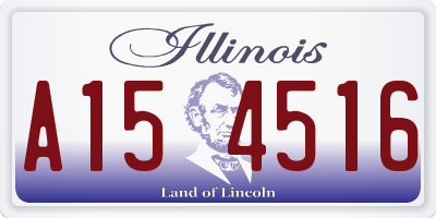 IL license plate A154516