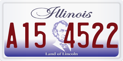 IL license plate A154522
