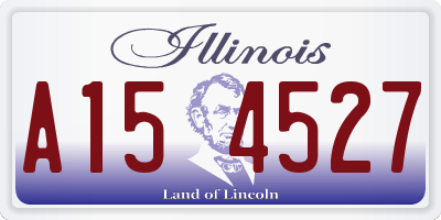 IL license plate A154527