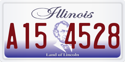 IL license plate A154528