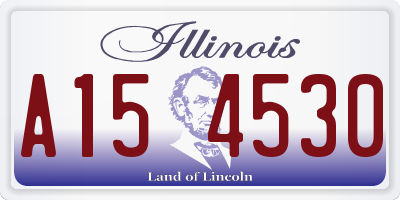 IL license plate A154530
