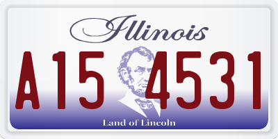 IL license plate A154531