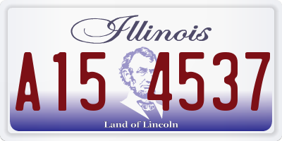 IL license plate A154537
