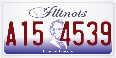 IL license plate A154539