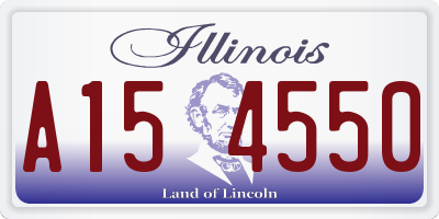 IL license plate A154550