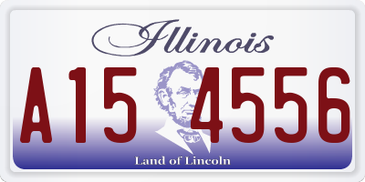 IL license plate A154556