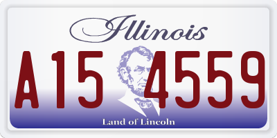 IL license plate A154559