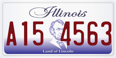 IL license plate A154563