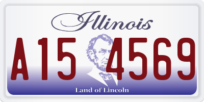 IL license plate A154569
