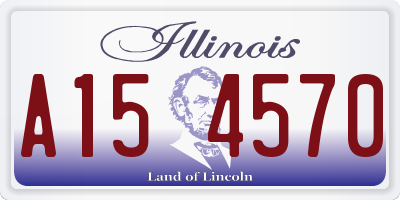 IL license plate A154570