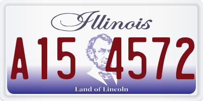 IL license plate A154572