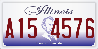 IL license plate A154576
