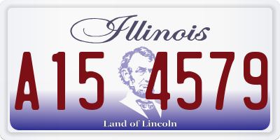 IL license plate A154579