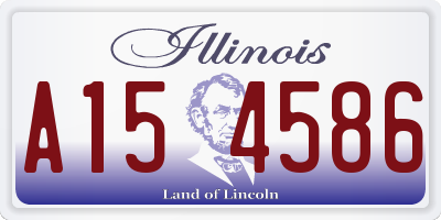 IL license plate A154586