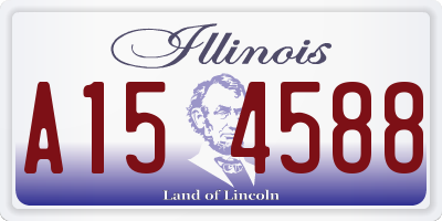 IL license plate A154588